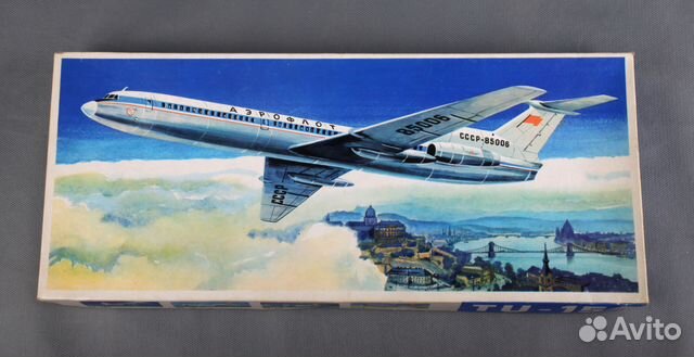 Модель самолета Ту-154 EX-Plasticart гдр TU-154