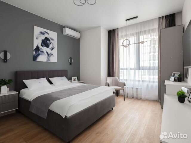 

1-к. квартира, 43 м², 2 кровати