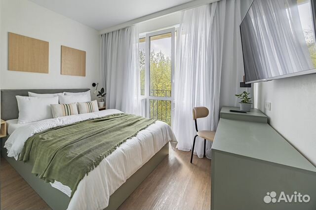 

1-к. квартира, 36 м², 2 кровати