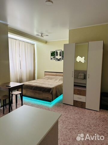 

Квартира-студия, 28 м², 2 кровати