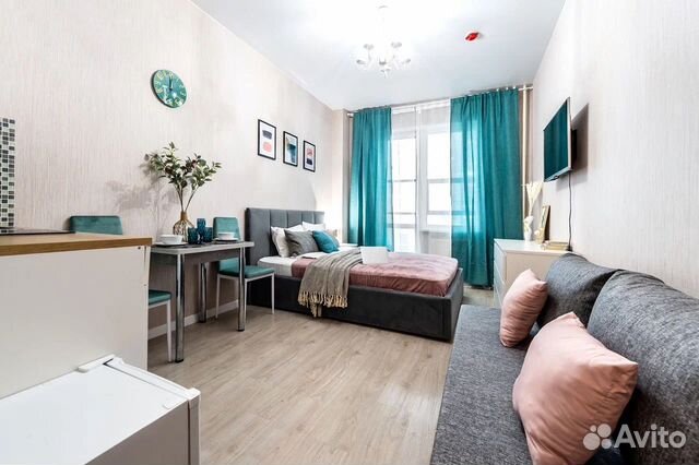 

Квартира-студия, 24 м², 2 кровати