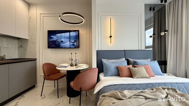 

Квартира-студия, 30 м², 2 кровати