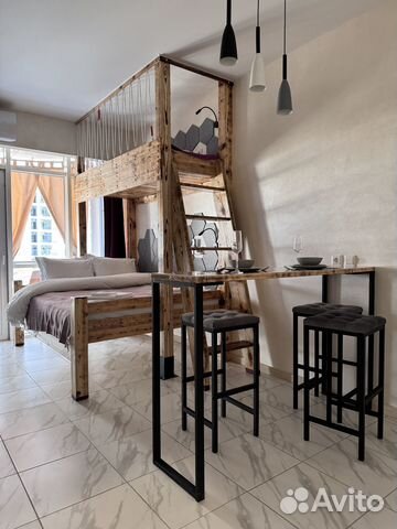 

Квартира-студия, 28 м², 2 кровати