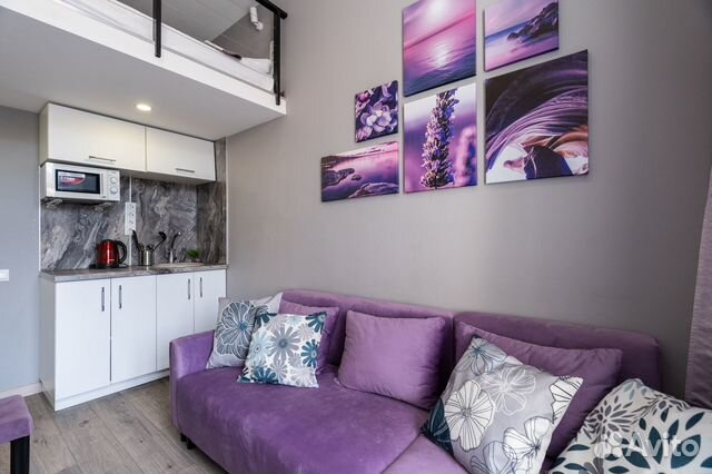 

Квартира-студия, 18 м², 2 кровати