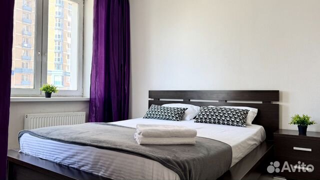 

Квартира-студия, 45 м², 2 кровати