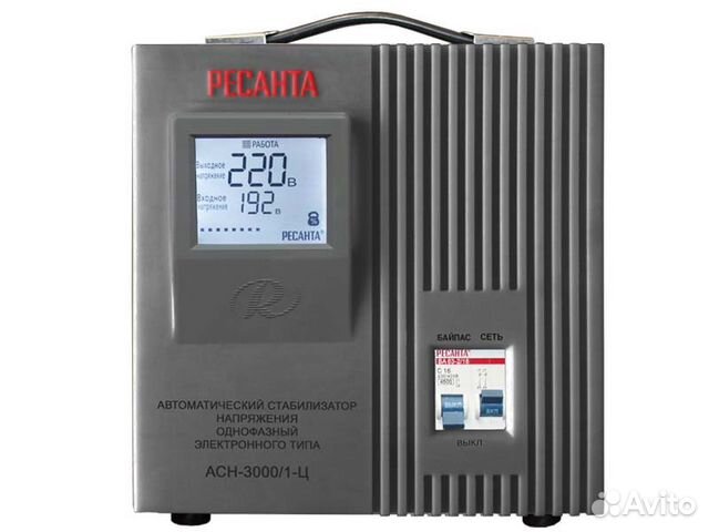 Стабилизатор напряжения Ресанта асн-3000/1-Ц