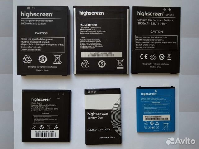 Аккумулятор Highscreen Аккумулятор Highscreen