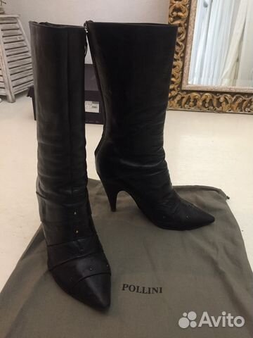 Сапоги Pollini, оригинал, кожа Сапоги Pollini, оригинал, кожа
