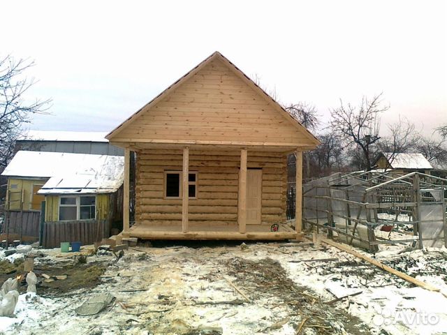 Сруб 6x7+ 2 Двускатная крыша. Мансарда