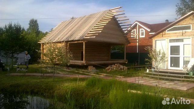 Сруб 6х7+ 2 метра терраса ручная рубка в чашу