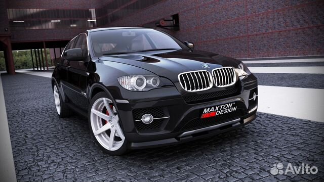 BMW X6 E71 (08-14) Накладка на бампер MD