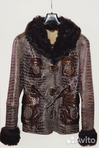 Дубленка женская, нат. кожа/шерсть, размер 42-44