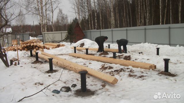 Сруб дома 7х6+ 2 крыша мансардная с установкой