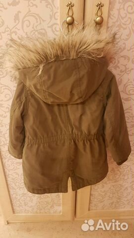 Теплая парка для девочки H&M р. 98