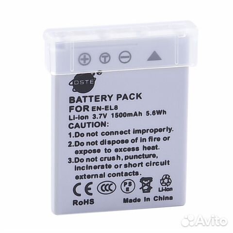 Аккумулятор dste EN-EL8 (3.7V 1500mAh) - 600для Ni Аккумулятор dste EN-EL8 (3.7V 1500mAh) - 600для Ni