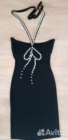 Платье love moschino с жемчугом р. XS Платье love moschino с жемчугом р. XS