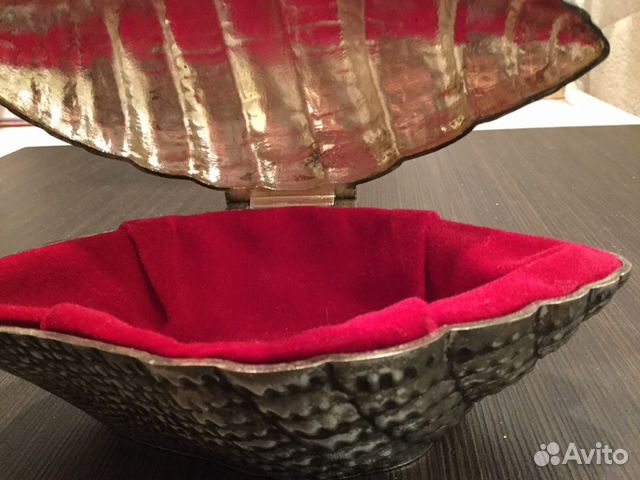 Шкатулка «ракушка» (Германия) оригинал новая сталь