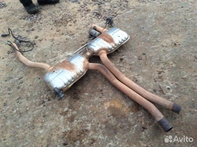 Резонатор глушителя M62 Range Rover 3 LM 2002-2012 Резонатор глушителя M62 Range Rover 3 LM 2002-2012
