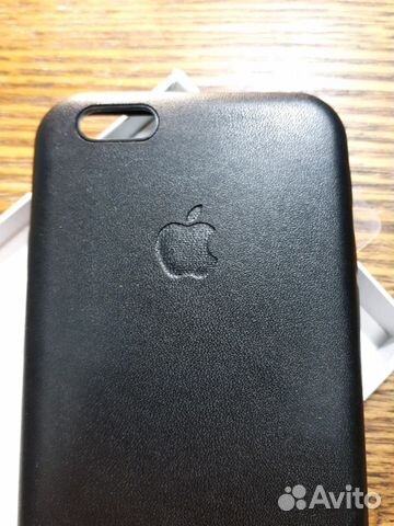 Чехол iPhone 6/6S Leather Case черный