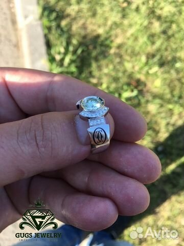 Новое золотое кольцо мужское с брил 0.25 ct Новое золотое кольцо мужское с брил 0.25 ct