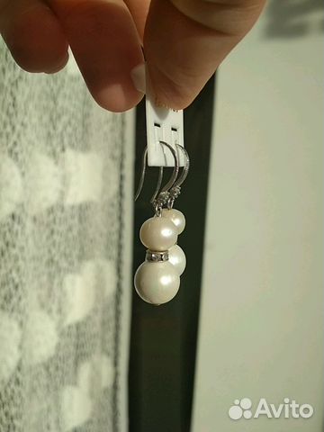 Серьги с розовым жемчугом Серьги с розовым жемчугом