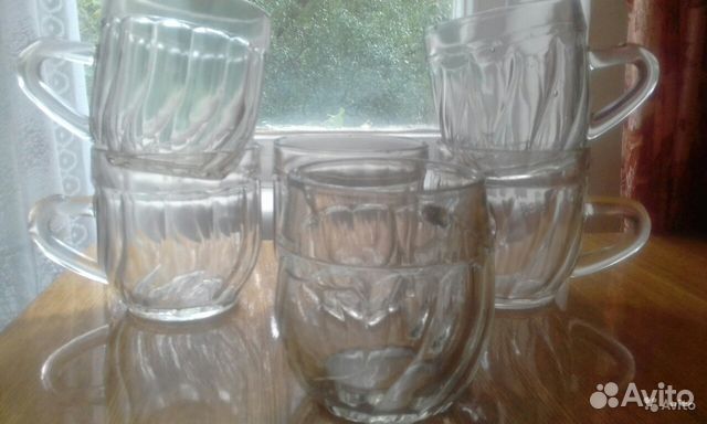 Пивная кружка витые грани 30-59г СССР пузатая мног