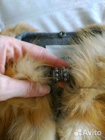 Жилет из лисы Symetrie на кашемире Жилет из лисы Symetrie на кашемире