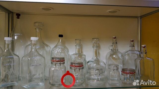 Стеклянные банки, бутылки, всё для консервации