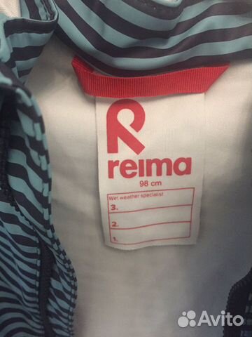Ветровка Дождевик прорезиненная Reima 98 новая