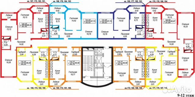 1-к квартира, 46 м², 2/14 эт. 1-к квартира, 46 м², 2/14 эт.
