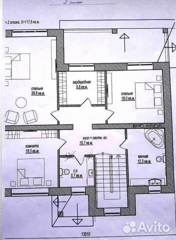 Коттедж 234.4 м² на участке 11 сот.