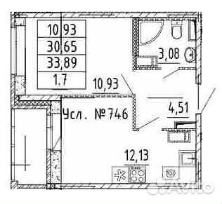 1-к квартира, 30.7 м², 3/20 эт. 1-к квартира, 30.7 м², 3/20 эт.
