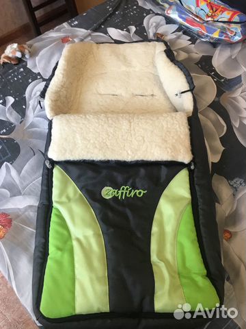 Конверт зимний на овчине в коляску