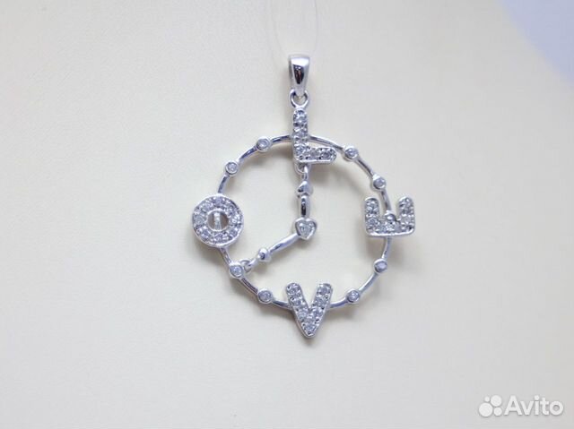 Серебряный кулон С цирконом 5,27 грамм
