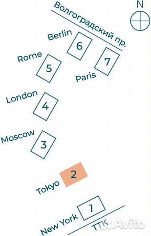 2-к квартира, 56.4 м², 12/33 эт.