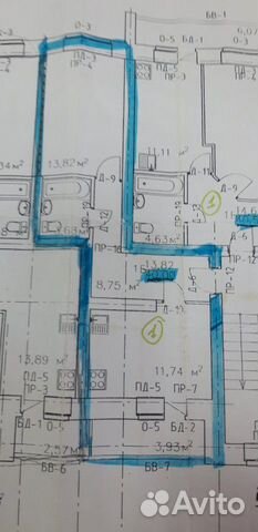 1-к квартира, 41 м², 4/6 эт.