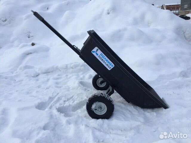 Тележка прицеп садовая для детского квадроцикла