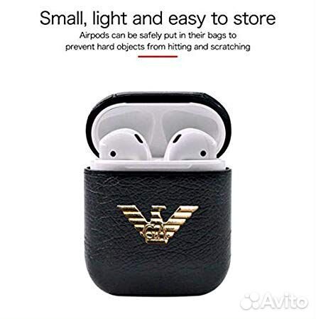 Чехол для кейса Airpods Leather Armani Чехол для кейса Airpods Leather Armani