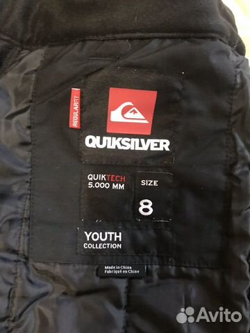 Quiksilver штаны мембрана зима 5000 размер 8 с под Quiksilver штаны мембрана зима 5000 размер 8 с под