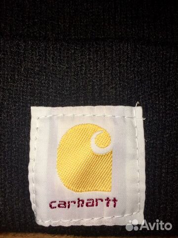 Шапка с помпоном Carhartt чёрная Шапка с помпоном Carhartt чёрная