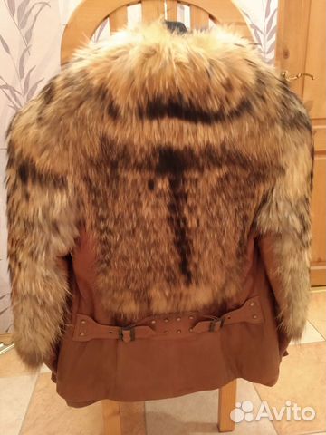 Кожаная куртка с мехом енота утеплённая Кожаная куртка с мехом енота утеплённая