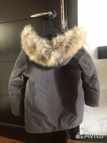 Woolrich парка с мехом на капюшоне