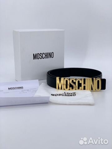Новый женский ремень из натуральной кожи Moschino Новый женский ремень из натуральной кожи Moschino