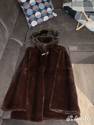 Полушубок стриженный бобёр, капюшон норка Полушубок стриженный бобёр, капюшон норка