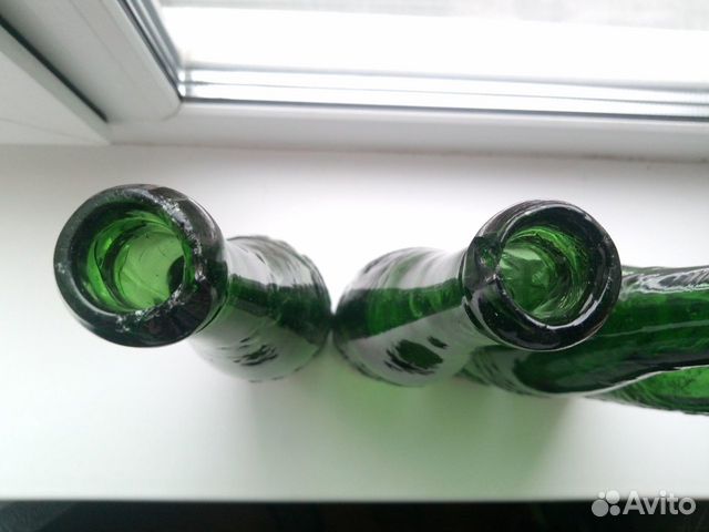 Четыре старинные пивные бутылки Бавария Четыре старинные пивные бутылки Бавария