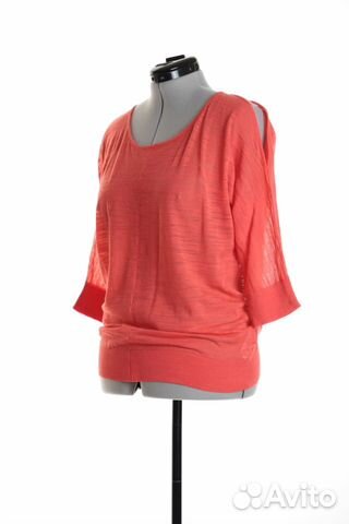 Джемпер трикотажный dkny, хлопок, L, 46-48 Джемпер трикотажный dkny, хлопок, L, 46-48