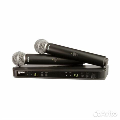 Радиосистема с 2 микрофон. shure BLX288E/PG58 M17