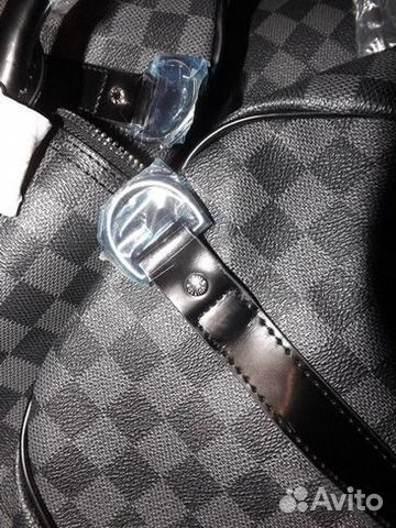 Дорожная Сумка Louis Vuitton Keepall Черная серая