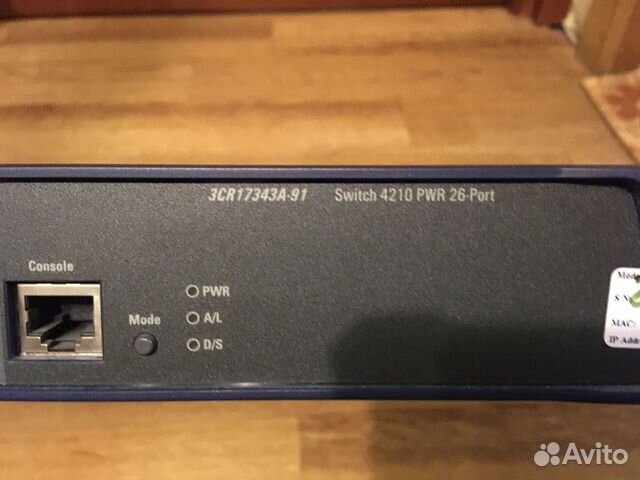 Коммутатор 3COM HP E4210 24-PoE (JE033A) switch