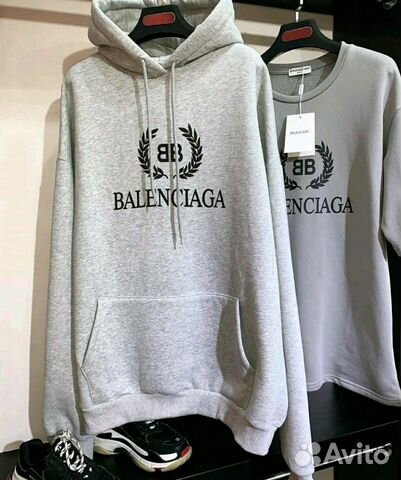 Толстовка с принтом Balenciaga Толстовка с принтом Balenciaga